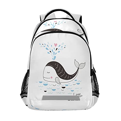 Sac à dos scolaire baleine pour les journées d'école des enfants et étudiants