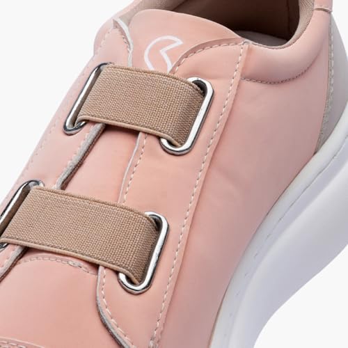 Image of SOLETHREADS Peach Sneakers for Women|Casual Shoes|Comfortable|Stylish|Trendy| Lightweight |Party Shoes for Women