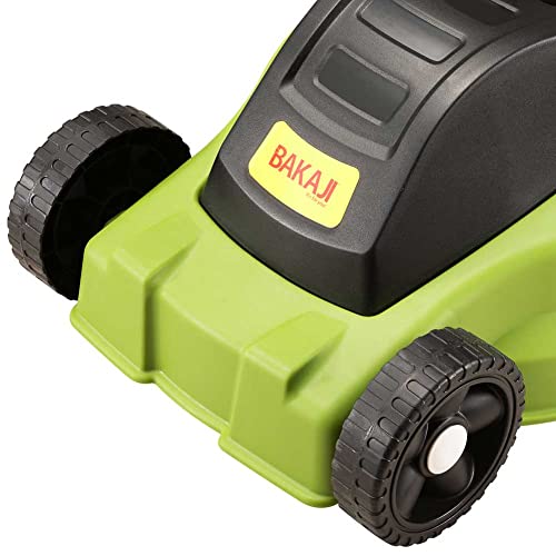 BAKAJI Elektrische grasmaaier voor de tuin met stuwkracht 1000 W, maaibreedte 30 cm, verstelbare maaihoogte 25/40/55 mm, met opvangbak van 25 l, ergonomische handgreep en gevormde wielen - Afbeelding 5
