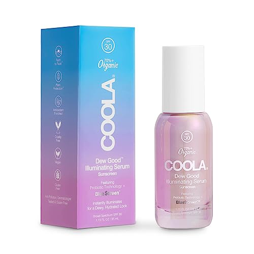COOLA Dew Good Illuminating Serum Sunscreen SPF 30 (35 ml), White, 35 ml (Pack of 1) - Image 2