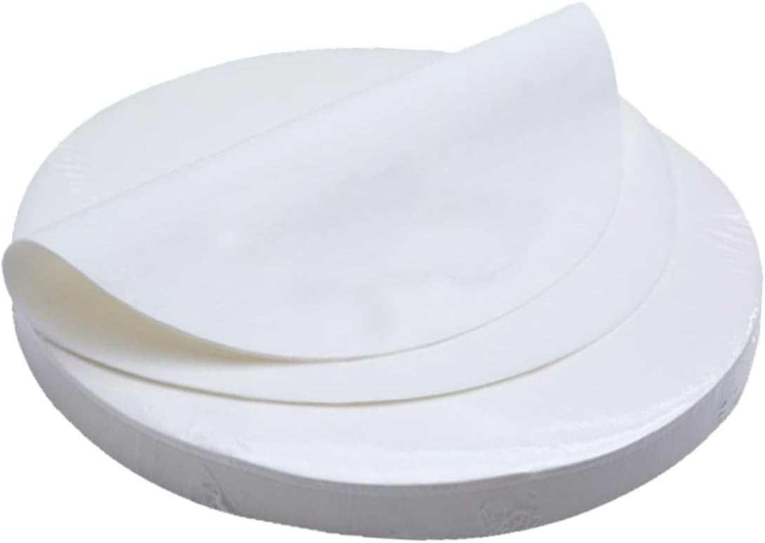 500 Sheets Round Parchment Paper for Baking Frying Grilling Non Stick Greaseproof for Air Fryers Oven Use for Pastries Snacks