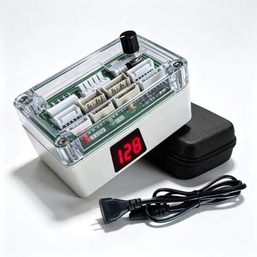 Universal ECM Motor Tester for HVAC 5-Wire & 3-Wire DC Blower Motor Diagnostic Tool with Transparent Protective Case Adjustable Speed & Frequency Display