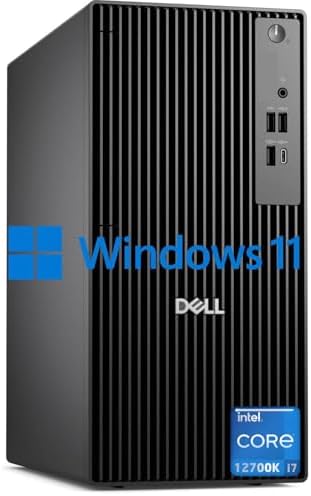 Dell Pro Business Desktop, New OptiPlex Version, Intel I7-12700K(25MB Cache, 12 Core, 20Threads), 32GB DDR5, 1TB PCIe SSD, Dual 4K Monitor Support, Ultra-Quiet Design, USB-C, Windows 11 Pro