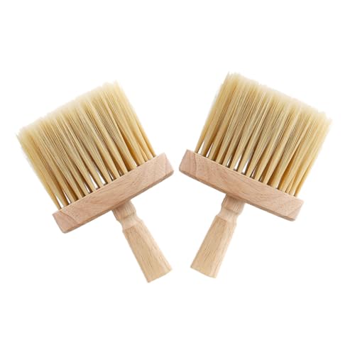 DECOMELODY 2Pcs Wood Handle Cleaning Brush for Window and Gap Brush for Window Frames Countertops and Sinks for Household Use