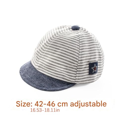Baby Baseball Cap Striped Sun hat Letter Sun Protection Hat Infant Toddler Baby Boy Cotton Kids Children Adjustable Hats4