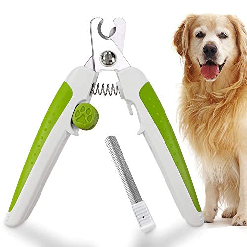 PSK PET MART Dog Nail Clippers - Pet Nails Trimmer for Dogs or Cats with Safety Guard to Avoid Over-Cutting, Free Nail File & Lock Switch, Sturdy Non-Slip Handles (G&W) (B091N1Z5QZ) Amazon Price History, Amazon Price Tracker