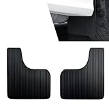 Qurbuns 2 PCS Car Mud Flaps, Flexible Splash & Scratch-Resistant Mudguard, Anti-Collision Front and Rear Splash Guard, Universal for Cars SUVs Trucks (Black)