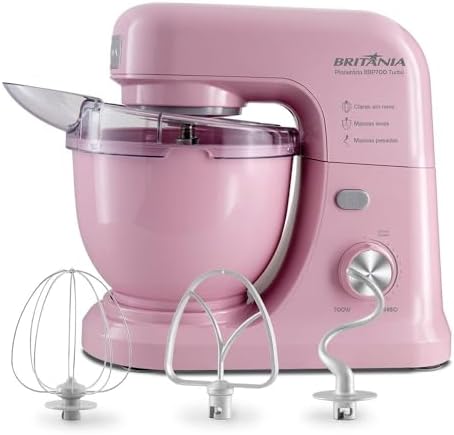 Batedeira Planetária BBP700RS Rosa Turbo 4L 700W 220V