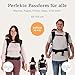 Beco Toddler Babytrage & Kindertrage (9-27 kg) - 100% Baumwoll Trage Kleinkind, Leicht & Atmungsaktiv, Hüftfreundlich mit 2 Tragepositionen: Bauchtrage & Rückentrage (Schwarz)