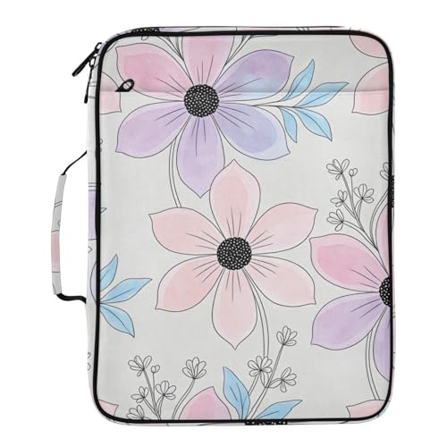 Carpeta organizadora de flores para ordenar tu oficina con estilo bohemio