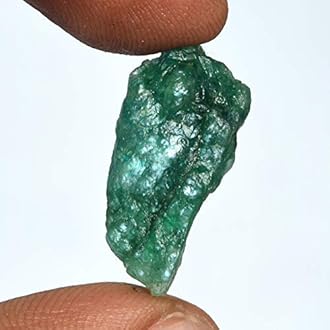 GEMHUB Natural Raw Emerald Green Gemstones for Jewelry Making 10-1000 Carat Crystals and Healing Stones | Rough Emerald Gem Stones
