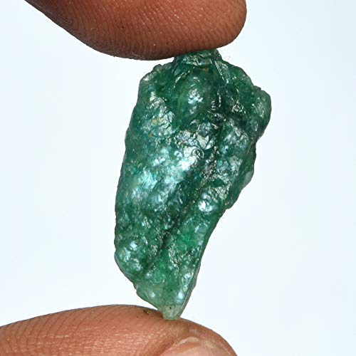 GEMHUB Natural Raw Emerald Green Gemstones for Jewelry Making 10-1000 Carat Crystals and Healing Stones | Rough Emerald Gem Stones