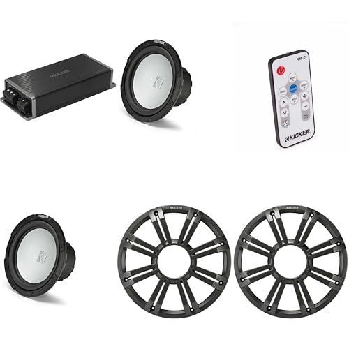 Kicker Marine KPX500.1 Powersports Amp & (2) 10