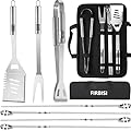 BBQ Grilling Tools Set,Stainless Steel Grilling Accessories Kit for Men Gift,8pc BBQ Grill Utensils Gift Kit with Carrying Case BBQ Tools Grill Tools Set for Backyard Outdoor Grill Cooking Utensils