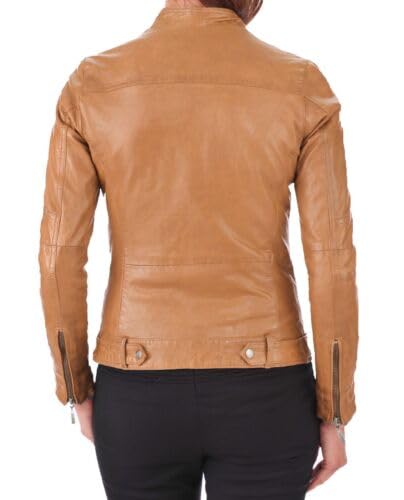 Womens leather Jackets Motorcycle Bomber Biker Genuine Lambskin Leather Jacket for Women 022