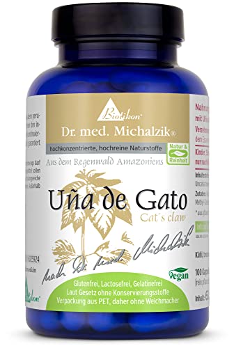 Uña de Gato Dr. med. Michalzik - Katzenkralle - 3 Kapseln [1500 mg] Uña de Gato-Extrakt -...