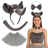 SYTTNUM Disfraz de Elefante Accesorios,Conjunto De Disfraz De Elefante,Kit de Disfraces de Animales,para Disfraces de Animal, Cosplay, Cumpleaños