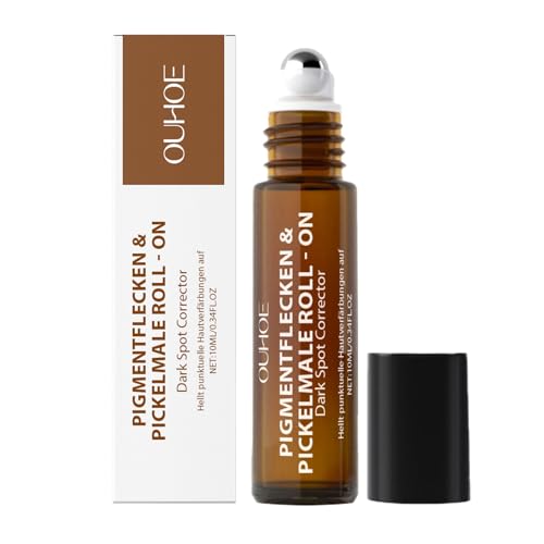 Anti Pigmentflecken & Pickelmale Roll-On, Spot Treatment zur Reduzierung von Pigmentflecken, Altersflecken und Pickelmalen, pigmentflecken Entferner Gesicht