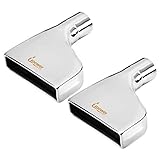 2 PCS Exhaust Tip 2.5' Inlet 2' x 8' Outlet 10' Long Rolled Rectangle Stainless Steel Exhaust...