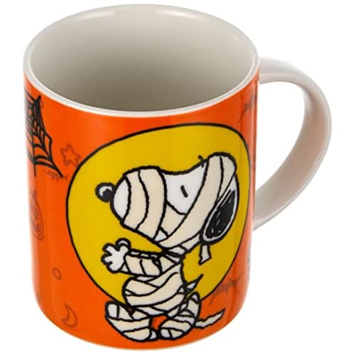 Excelsa Peanuts Taza Mug Halloween, Porcelana, Naranja