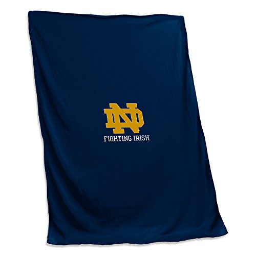 Logo Brands NCAA Notre Dame Fighting Irish Unisex Sweatshirt Blanket, One Size