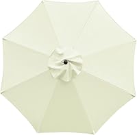 Vista 1 de Sombrilla de repuesto Sunnyglade de 9 pies para patio, toldo de mercado para exteriores con 8 varillas