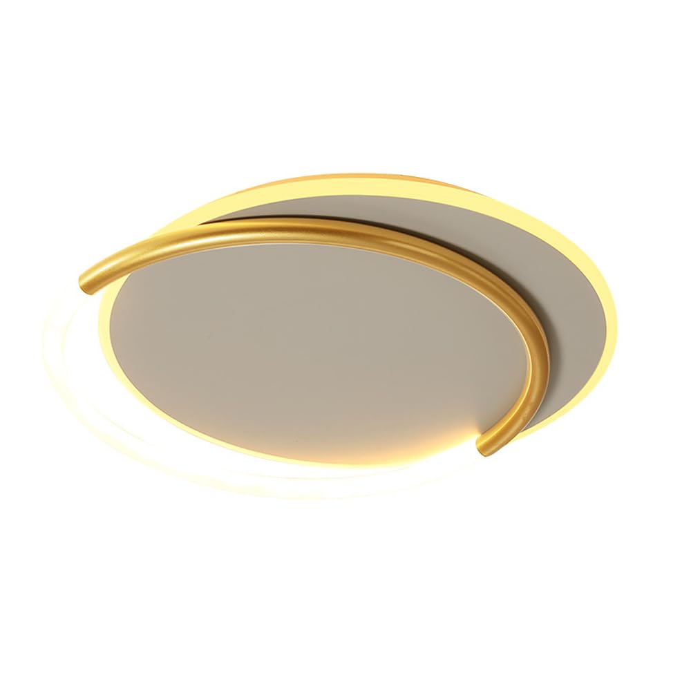 Plafonnier LED moderne or pour illuminer votre cuisine et vos repas en salle à manger