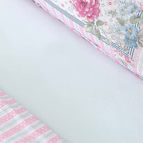 Karaca Home Haley Blau Cotton Natürliche Doppelbettwäsche Duvet Cover (200x220 cm) Bed Linen (240x260 cm) 2 Voluminous Pillowcases (50x70 cm) Material 100% Cotton