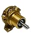 Jabsco 2620-1101 Bronze Marine Flexible Impeller Pump Neoprene Impeller, Pully Drive, 3/8 inch NPT, 45-Degree Angle Ports