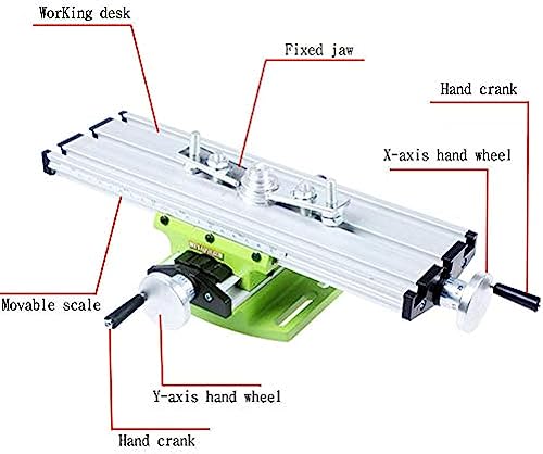 Mesa transversal multifunções Micro-fresadora Furadeira de bancada deslizante Ferramenta etau Furade