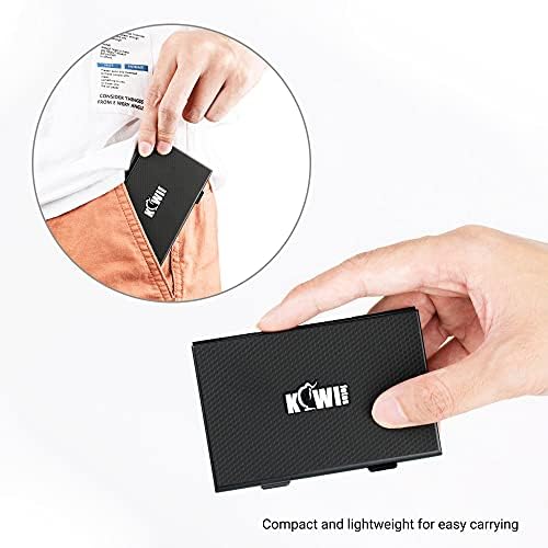 KIWIFOTOS Metal Memory Card Case Carrying Holder Storage for SD MicroSD CF XQD CFexpress Type-B CFexpress Type-A Cards with 5 Exchangeable Soft EVA Foam Inserts