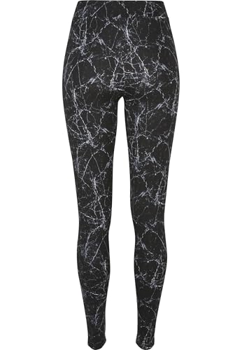 Urban Classics Tb4771-Ladies Soft Aop Leggings, Pantaloni Donna, Blackmarble, 4XL - 4