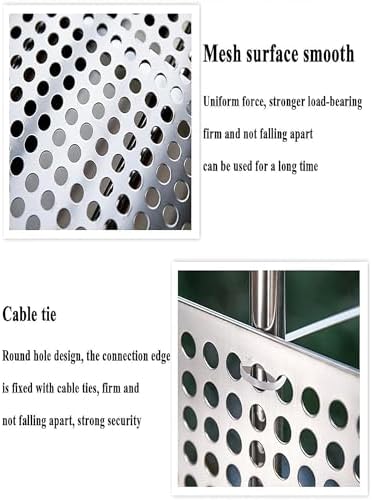 304 Stainless Steel Perforated Sheet - Anti-Theft Window Guard, Leakproof Garden Balcony Fence Panels, Vent Mesh Shield, Durable Punching Plate (20x200cm)
