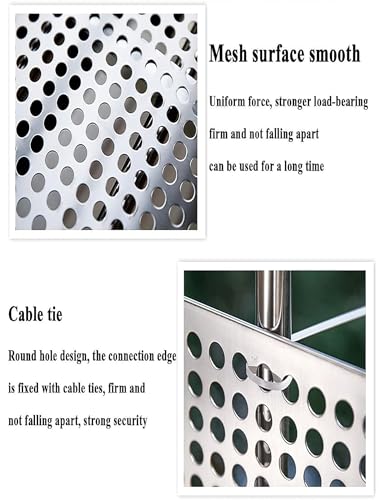 Tôle perforée en acier inoxydable 304 pour ventilation et sécurité de balcon 65x200cm - 4