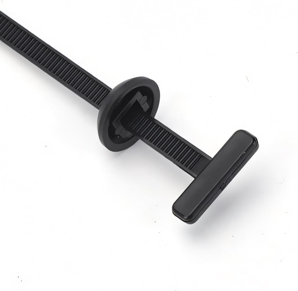 100 Pack Cable Tie Buckle Clips for Cars – Universal Nylon Zip Ties with Pin & Button Lock, UV Resistant Fasteners for Car Body Repair & Wiring Plastic Cable Tie Buckle
