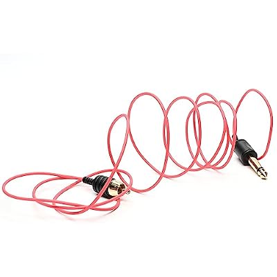 Element Tattoo Supply - Tattoo Clip Cord For Tattoo Machines Lightweight - 6 Feet long - Ultra Thin - Color - Red