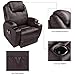 U-MAX Lift Recliner Power Lift Chair for Elderly Wall Hugger PU Leather with Remote Control (Brown)
