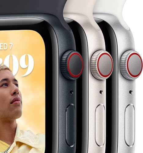 Apple Watch SE (2nd Gen) (GPS, 40mm) - Midnight Aluminum Case with Midnight Sport Band, S/M (Renewed Premium) - Image 4
