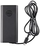 Dell Slim USB-C Laptop Charger - 130-Watt Type-C Power Adapter, 1 Meter Cord, OEM Components - Black