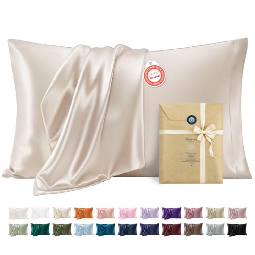 Bedsure Satin Pillowcases Queen Set of 2