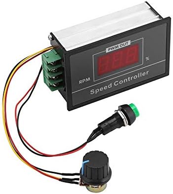 DC6-60V 6V 12V 24V 48V 30A PWM DC Motor Speed Controller,Stepless Speed Regulation Start Stop Switch with Digital Display