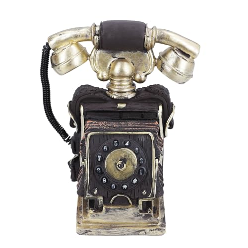 Téléphone rotatif rétro résine pour décorer meuble vide