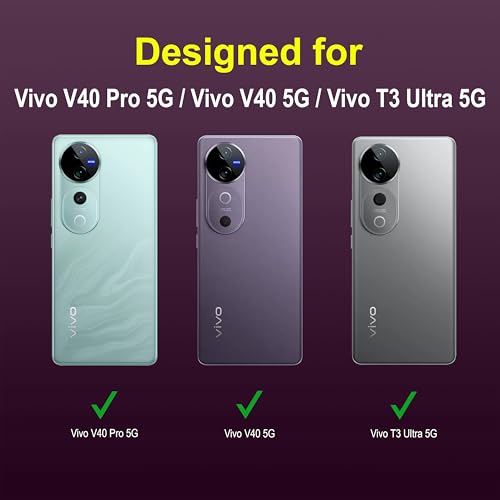 Image of Zapcase Back Case Cover for Vivo V40 Pro 5G | Compatible for Vivo V40 Pro 5G Back Cover | Liquid Silicon Magic Case with Camera Protection | Lavender