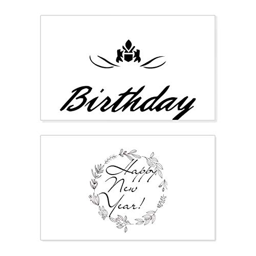 Tarjeta de felicitación Happy Birthday Presents Blessing premium hecha con cartulina de alta calidad
