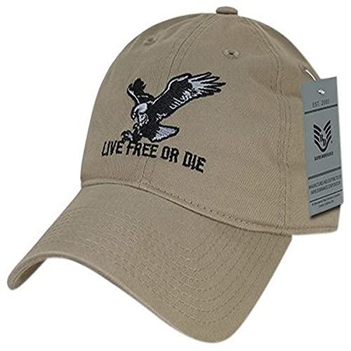 Casquette relaxed Live Free Or Die Rapid Dominance Kaki pour éviter la transpiration et serrages