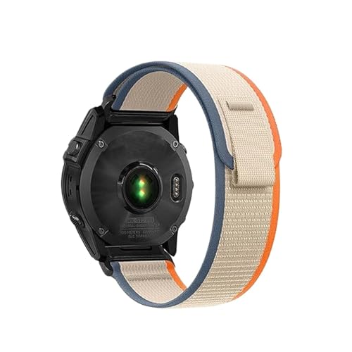 Bracelet nylon Quick Fit 26mm pour Garmin Fenix 7X et 6X confort premium