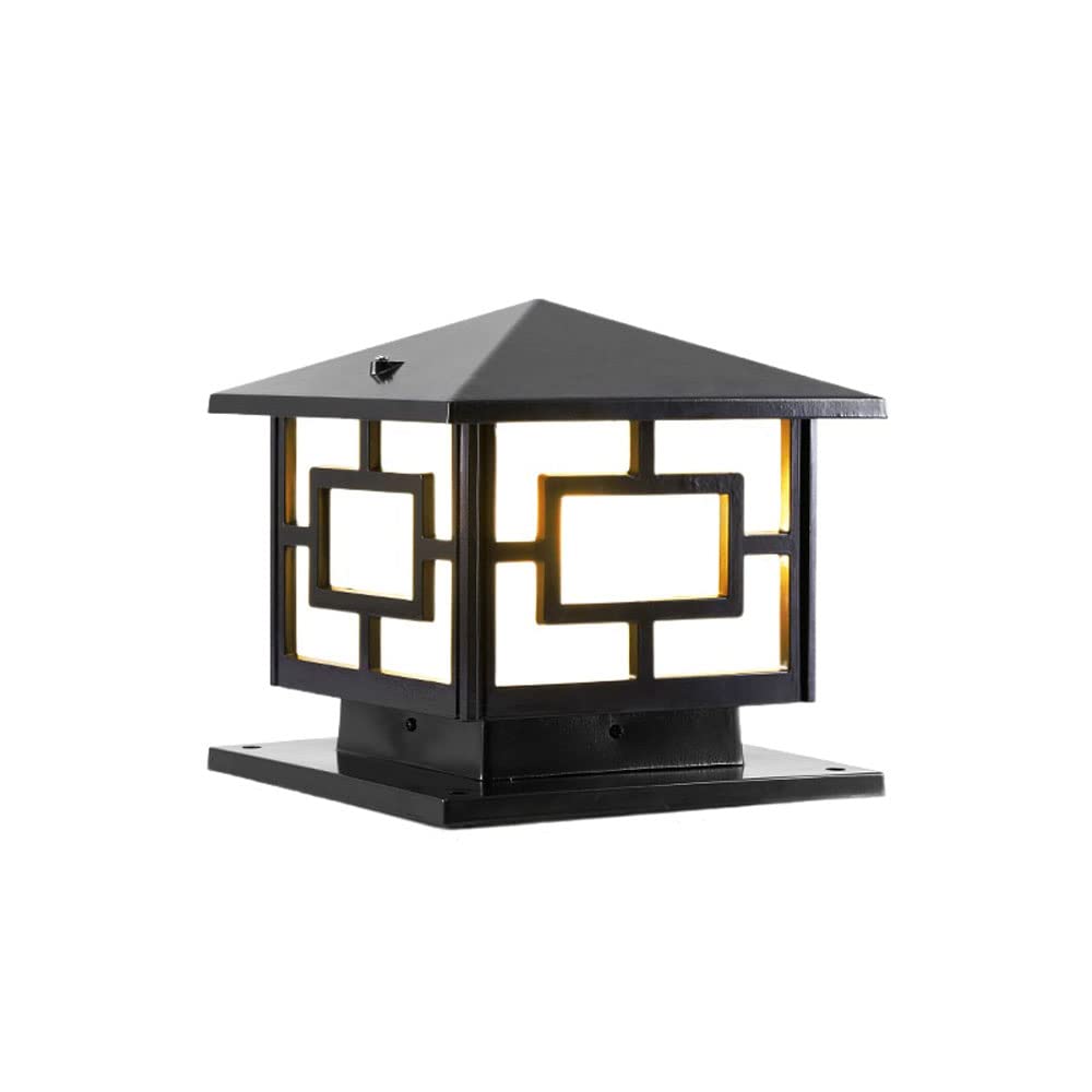 HXYSXHJUO Creative Personality E27 Column Light Outdoor Waterproof Pillar Lamp Wall Gate Decoration Post Villa Courtyard Landscape Lawn Street Lights