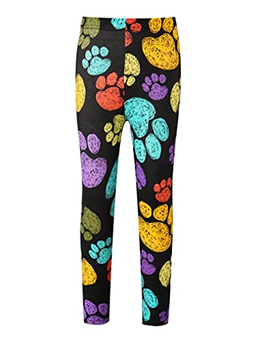 Kids Printing Colorful Cartoon Stretchy Slim Fit Pants Stretch Leggings Ankle Length Pants Tights for Girls2