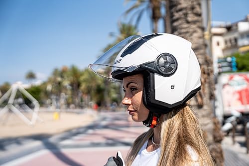 Casco LS2 Airflow II Solid Blanco para Moto Jet Urbano Unisex 4