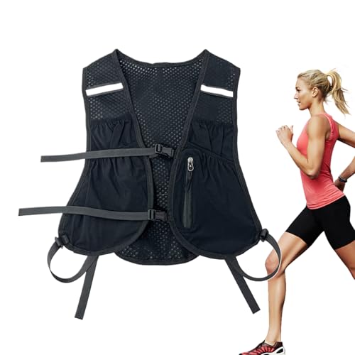 女性用 ランニング ベスト - マラソン用ドリンクボトルホルダー | 軽量